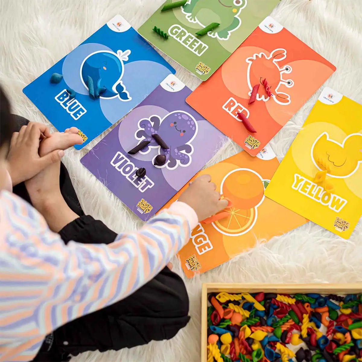 Sensory Rainbow Rice and Rainbow Pasta