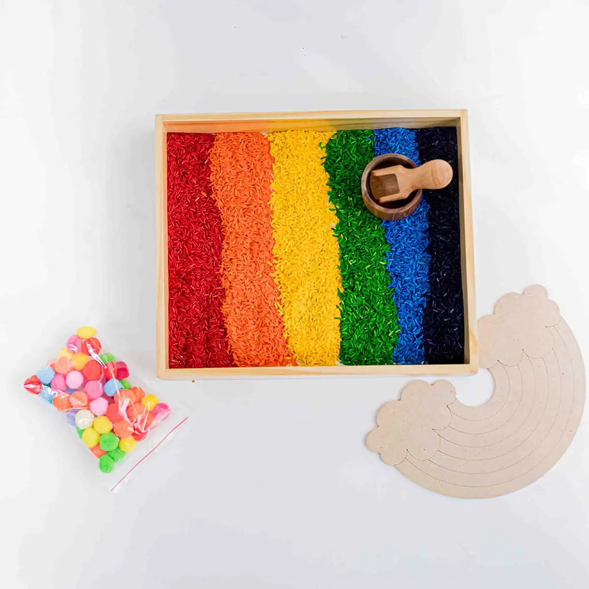 Rainbow Rice Sensory Kit