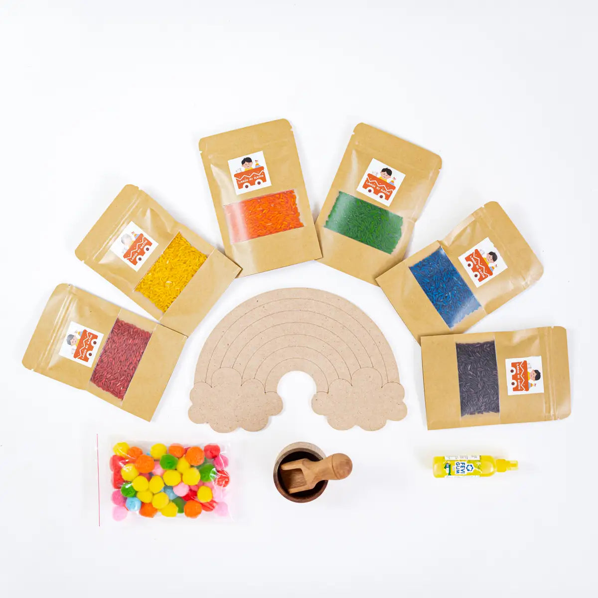 Rainbow Rice Sensory Kit