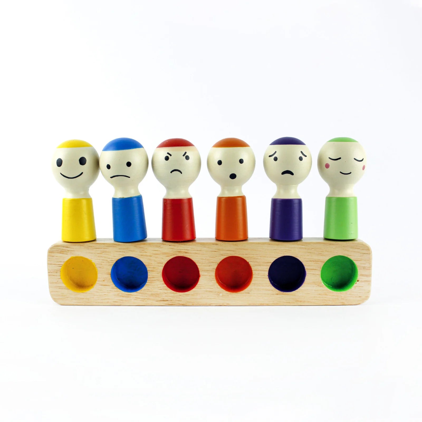 Emotional Peg Dolls with Color Sorting Tray