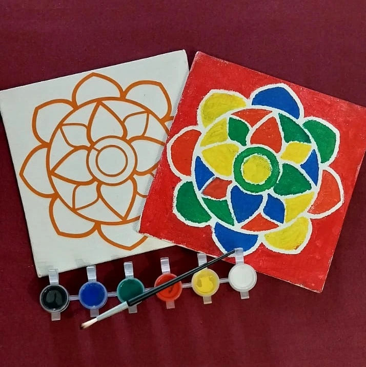 Colour and peel- Rangoli