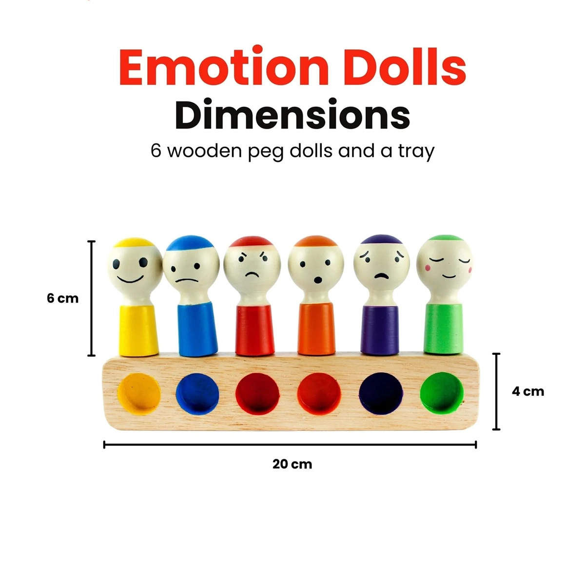 Emotional Peg Dolls with Color Sorting Tray